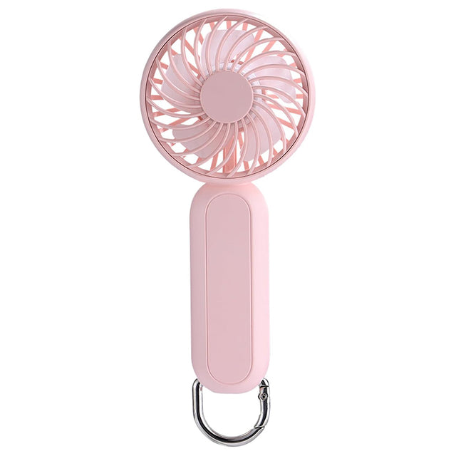 Techsuit Handheld Fan (A217), USB Rechargeable, Three Speeds, 1200mAh, Roz