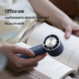 Techsuit Handheld Fan (HX138), Portable, Rechargeable, Three Speeds, with Flashlight, 1200mAh, Alb