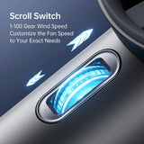 Techsuit Premium Handheld Fan (F83), Portable, Adjustable, Rechargeable, 4800mAh, Gri
