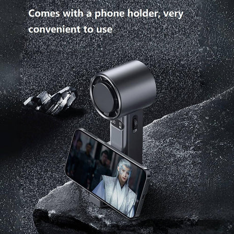 Techsuit Premium Handheld Fan (F83), Portable, Adjustable, Rechargeable, 4800mAh, Gri