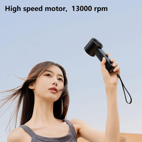 Techsuit Premium Handheld Fan (F83), Portable, Adjustable, Rechargeable, 4800mAh, Negru