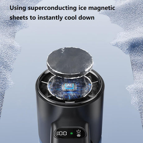 Techsuit Premium Handheld Fan (F83), Portable, Adjustable, Rechargeable, 4800mAh, Negru