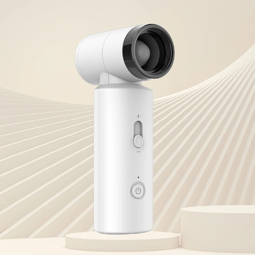 Techsuit Premium Handheld Fan (FS15), Multifunctional, Portable, Adjustable, 80000rpm, Rechargeable, 4500mAh, Bleumarin
