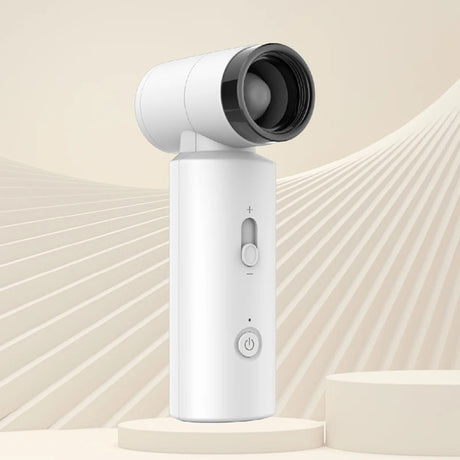 Techsuit Premium Handheld Fan (FS15), Multifunctional, Portable, Adjustable, 80000rpm, Rechargeable, 4500mAh, Bleumarin