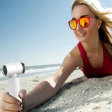 Techsuit Premium Handheld Fan (FS15), Multifunctional, Portable, Adjustable, 80000rpm, Rechargeable, 4500mAh, Alb