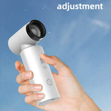 Techsuit Premium Handheld Fan (FS15), Multifunctional, Portable, Adjustable, 80000rpm, Rechargeable, 4500mAh, Verde Deschis
