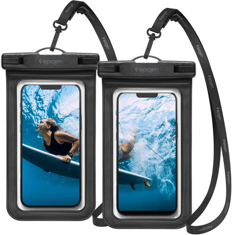 Spigen (set de 2) Waterproof Case A601 (AMP04523), IPX8, for Phone 3.5 - , Negru