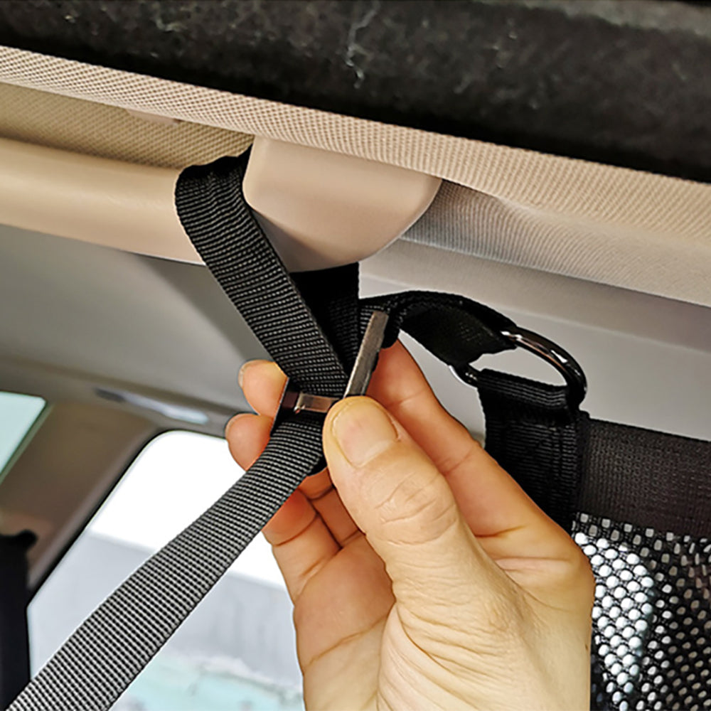 Gadget Techsuit Car Organizer (CNO-T1), Storage Net for Car Ceiling (L78x53cm), Negru