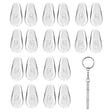Techsuit Glasses Screwdriver with 10 Pairs of Silicone Nose Pads (ST1), from Metal, 6 x 0.5cm, Argintiu