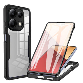 Folie de protectie Techsuit ColorVerse 360 Series + -Xiaomi Redmi Note 13 Pro 4G / Poco M6 Pro 4G compatibil cu Black