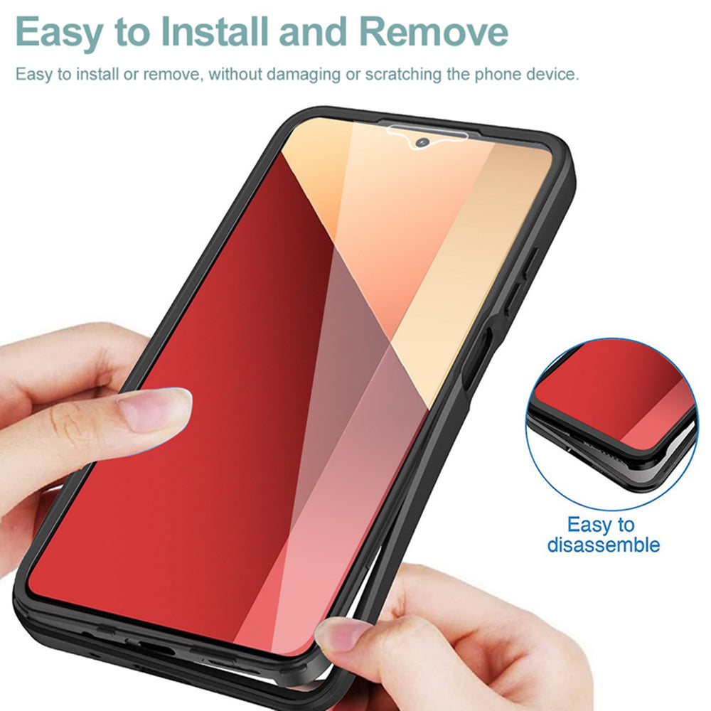 Folie de protectie Techsuit ColorVerse 360 Series + -Xiaomi Redmi Note 13 Pro 4G / Poco M6 Pro 4G compatibil cu Black