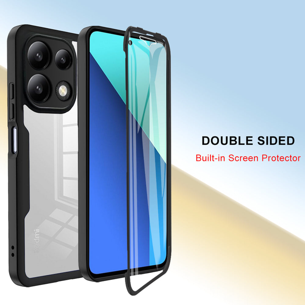 Folie de protectie Techsuit ColorVerse 360 Series + compatibil cu Xiaomi Redmi Note 13 4G, Roz