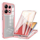 Folie de protectie Techsuit ColorVerse 360 Series + compatibil cu Xiaomi Redmi Note 13 4G, Roz