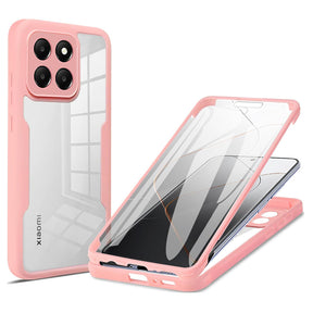 Folie de protectie Techsuit ColorVerse 360 Series + compatibil cu Xiaomi 14, Roz