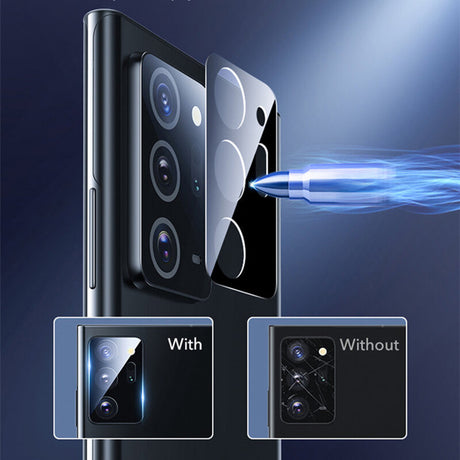 Folie de protectie Techsuit Full Camera Glass compatibil cu Samsung Galaxy Note 20 Ultra / Note 20 Ultra 5G, Negru