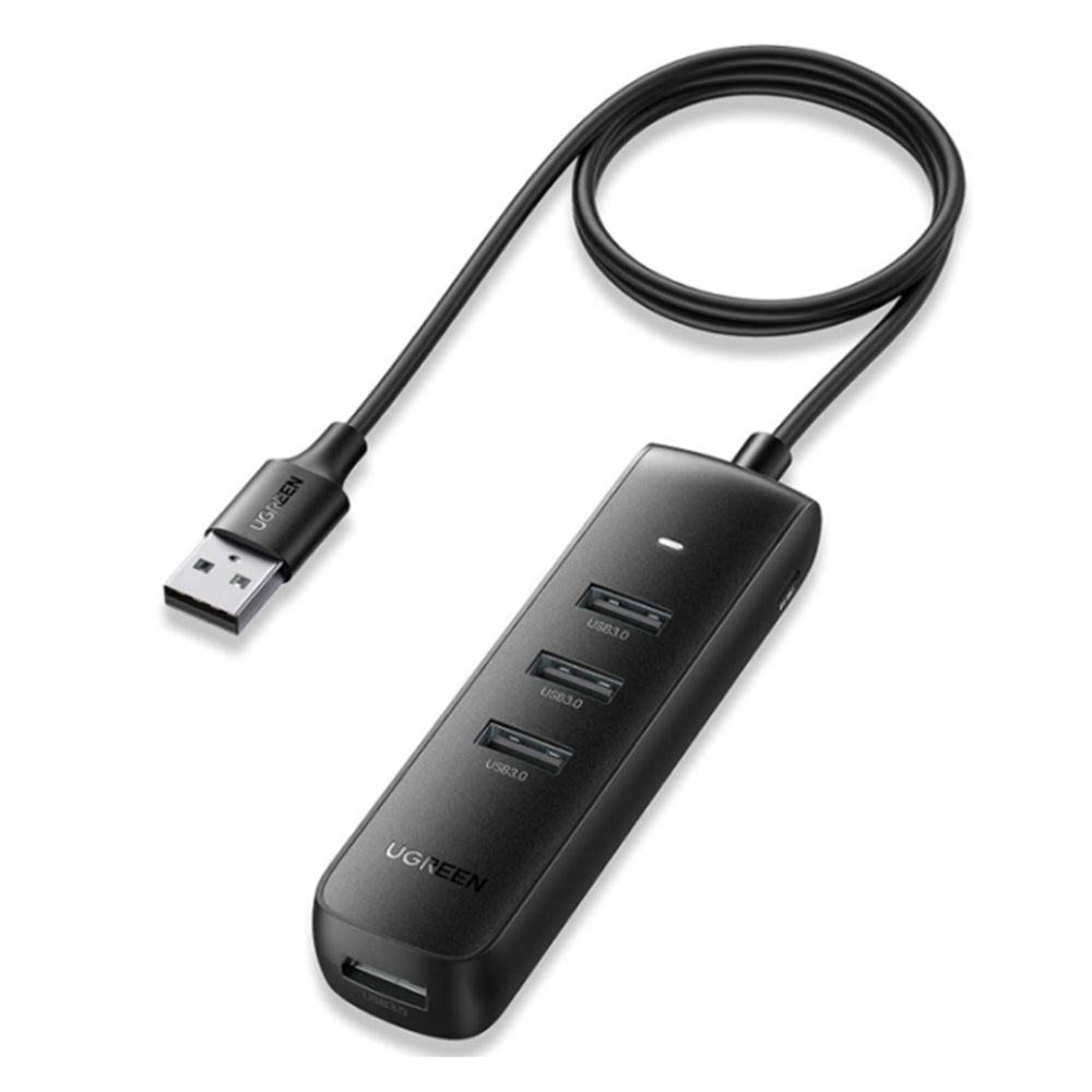 Hub/Dock Ugreen Connection Hub CM416 (80657), USB 3.0 to 4x USB-A, Type-C 5Gbps, 1m, Negru