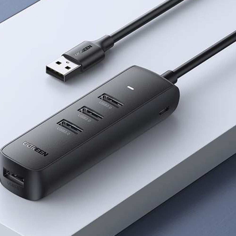 Hub/Dock Ugreen Connection Hub CM416 (80657), USB 3.0 to 4x USB-A, Type-C 5Gbps, 1m, Negru