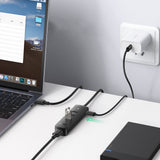 Hub/Dock Ugreen Connection Hub CM416 (80657), USB 3.0 to 4x USB-A, Type-C 5Gbps, 1m, Negru
