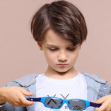 Techsuit Sunglasses Polarised (816-C2), for Kids, Sport Type, Bright Yellow / Roz