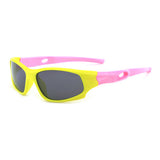 Techsuit Sunglasses Polarised (816-C2), for Kids, Sport Type, Bright Yellow / Roz