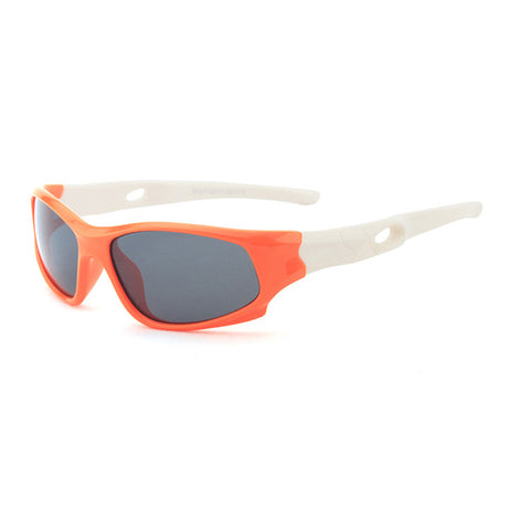 Techsuit Sunglasses Polarised (816-C8), for Kids, Sport Type, Portocaliu / White