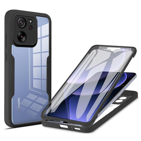 Folie de protectie Techsuit ColorVerse 360 Series + compatibil cu Xiaomi 13T / 13T Pro, Negru