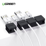 Cablu Ugreen Organizer 3+1 LP208 (70585), Main and Single, 4 Holder Clips, Negru