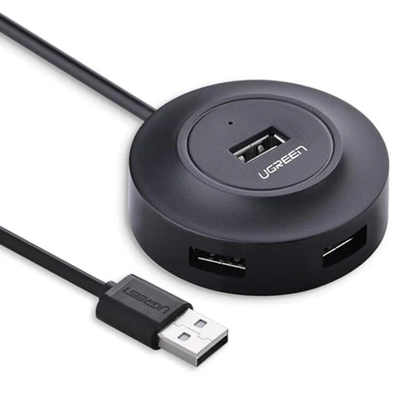 Hub/Dock Ugreen Connection Hub CR106 (20277), USB-A to 4xUSB-A 2.0, with Cable, 1m, Negru