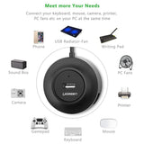 Hub/Dock Ugreen Connection Hub CR106 (20277), USB-A to 4xUSB-A 2.0, with Cable, 1m, Negru