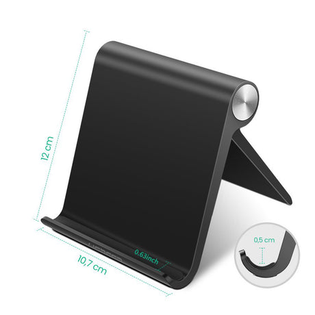 Suport Ugreen LP115 (50748), for Phone, Tablet, Foldable, Adjustable, Travel-friendly, Secure Hold, Negru