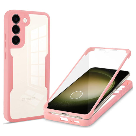 Folie de protectie Techsuit ColorVerse 360 Series + compatibil cu Samsung Galaxy S23 Plus, Roz