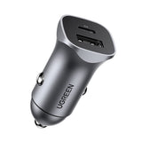 Incarcator Ugreen Car CD130 (30780), 2x USB-A, 24W, 4.8A, Gri Spatial