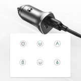 Incarcator Ugreen Car CD130 (30780), 2x USB-A, 24W, 4.8A, Gri Spatial