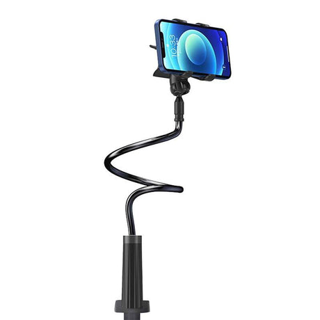 Suport Ugreen LP113 (80906), Clamp Grip, Ajustable Arm (120cm), 360° Rotation, for Phone with max 7.2", Negru