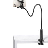 Suport Ugreen LP113 (80906), Clamp Grip, Ajustable Arm (120cm), 360° Rotation, for Phone with max 7.2", Negru