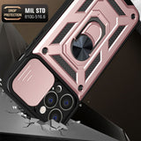 Husa de protectie Techsuit CamShield Series compatibil cu iPhone 13 Pro, Roz Auriu