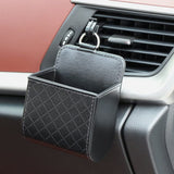 Gadget Techsuit Car Organizer (CO-P1), Air Vent Storage Pocket for Small Objects, Negru