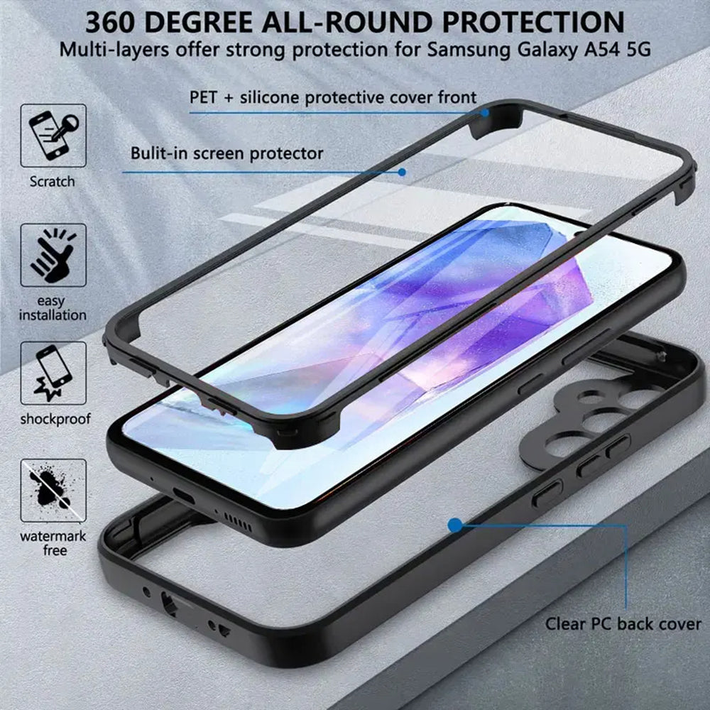 Husa de protectie Techsuit ColorVerse 360 Series compatibil cu Samsung Galaxy A55 5G, Mov