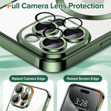 Husa de protectie Techsuit Luxury Crystal MagSafe compatibil cu iPhone 15 Pro, Deep Green