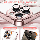 Husa de protectie Techsuit Luxury Crystal MagSafe compatibil cu iPhone 15 Pro, Roz