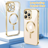 Husa de protectie Techsuit Luxury Crystal MagSafe compatibil cu iPhone 14 Pro, Auriu