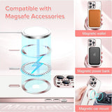 Husa de protectie Techsuit Luxury Crystal MagSafe compatibil cu iPhone 14 Pro, Roz
