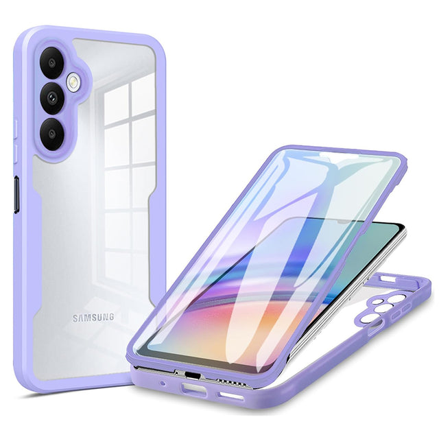 Folie de protectie Techsuit ColorVerse 360 Series + compatibil cu Samsung Galaxy A25 5G, Mov