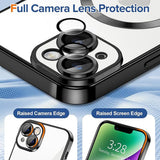 Husa de protectie Techsuit Luxury Crystal MagSafe compatibil cu iPhone 14 Plus, Negru