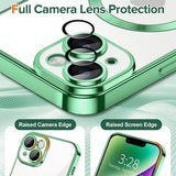 Husa de protectie Techsuit Luxury Crystal MagSafe compatibil cu iPhone 14, Verde deschis