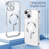 Husa de protectie Techsuit Luxury Crystal MagSafe compatibil cu iPhone 14, Argintiu