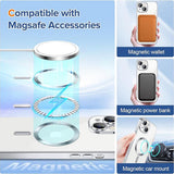 Husa de protectie Techsuit Luxury Crystal MagSafe compatibil cu iPhone 14, Argintiu