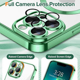 Husa de protectie Techsuit Luxury Crystal MagSafe compatibil cu iPhone 13 Pro Max, Verde deschis