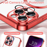 Husa de protectie Techsuit Luxury Crystal MagSafe compatibil cu iPhone 13 Pro Max, Roșu