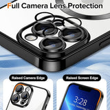 Husa de protectie Techsuit Luxury Crystal MagSafe compatibil cu iPhone 13 Pro Max, Negru